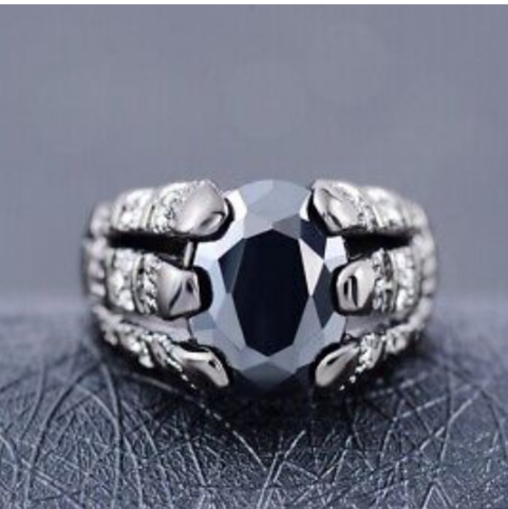 New size 9 black gold filled ring - Picture 3 of 3